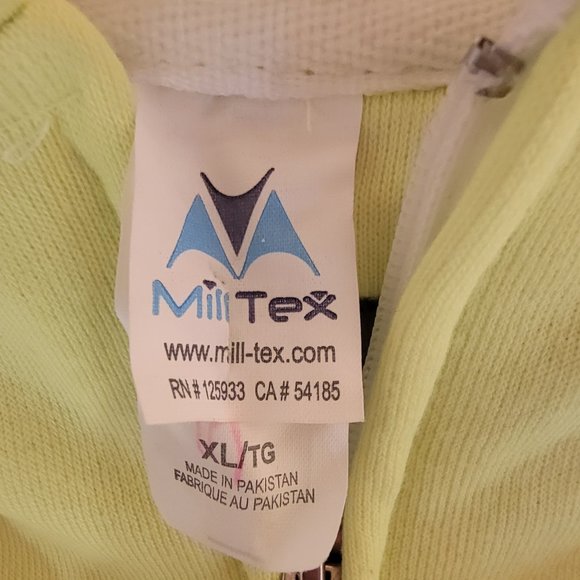 Neon Zip Up Hoodie with Fringe Sleeves - Picture 5 of 6